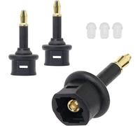 ADATTATORE OTTICO 3pz CAVO AUDIO DIGITAL JACK 3,5mm FEMMINA CONNETTORE TOSLINK