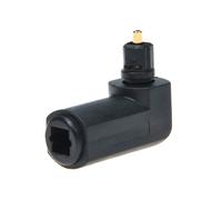 Adattatore ottico audio maschio-femmina da 5 pezzi con piegatura a 90 gradi