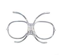 Adattatore ottico per occhiali da sci e snowboard, in policarbonato flessibile, per modelli di profezia/conoscenza, trasparente, 12 x 4 cm, per occhiali da sci e sport invernali (A)