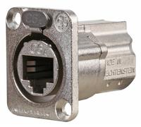 Adattatore Passante RJ45 Cat6 A Pannello Montato In Metallo A Forma Di D