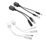 Adattatore passivo Power over Ethernet a 10 coppie, splitter for cavi POE, iniettore RJ45, modulo di alimentazione 12-48 V(10 Pairs White)