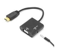 Adattatore PcCom Essential da HDMI a VGA + cavo jack da 3,5 mm