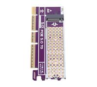 Adattatore PCIe 5.0 Ad Ampia compatibilità da M.2 NVMe a PCIe, Protezione da Cortocircuito per gli Appassionati di Computer Fai da Te