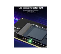 Adattatore PCIe 5.0 X1 A M.2 NVMe - Velocità 32 Gbps per SSD 2280/60/42/30 Compatibile con Luce LED PCIe X1/X4/X8/X16