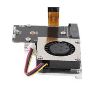 Adattatore PCIe a M.2 con Ventola di Raffreddamento, Dissipatore di Calore in Alluminio per Pi 5 NVMe HAT, Supporto 2242 2230 Gen2, Gen3, Doppio Indicatore LED, 5 V CC