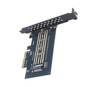 Adattatore PCIe M.2 - Materiale Metallico Durevole Di Alta Qualità, Apparecchiature Informatiche Di Livello Professionale, Alimentatore Plug And Play Ad Alta Velocità, Di Protezione Avanzato |