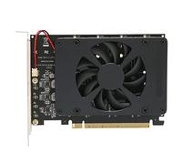 Adattatore PCIE M2 Scheda Raid NVME Adattatore SSD ad alta velocità a 4 porte con ventola di raffreddamento per giochi e workstation per PC Costruisce PCB in lega di alluminio