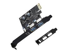 Adattatore PCIE USB 3.0 ad alta velocità con supporto desktop a basso profilo con scheda di espansione PD18W a 3 porte