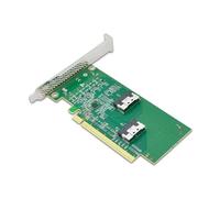Adattatore PCIExpress X16 ad alta velocità a 2 SlimSAS SFF 8654 8i Adattatore per la connettività del computer migliora le prestazioni