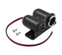 Adattatore per accendisigari Alnicov 12V Presa per auto Caricatore doppio USB Presa per accendisigari