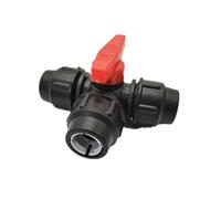 Adattatore per acqua in PE di alta qualità con valvola di controllo per collegare i tubi dell'acqua con fiducia (32 mm)