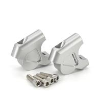 Adattatore Per Altezza Manubrio Riser Per Manubrio Per Motocicletta Per BMW R 1200 GS LC R1200GS Adventure ADV R1250GS S1000XR Supporto Per Morsetto Manubrio.(Argento1)
