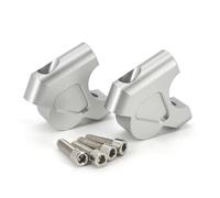 Adattatore Per Altezza Manubrio Riser Per Manubrio Per Motocicletta Per BMW R 1200 GS LC R1200GS Adventure ADV R1250GS S1000XR Supporto Per Morsetto Manubrio.(Argento3)