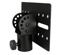 Adattatore per altoparlanti Adattatore Top 7x4 regolabile per altoparlanti per il palo di supporto da 3, 5 cm Parti in metallo nera pesante