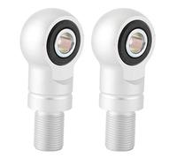 Adattatore per ammortizzatore ad aria con foro 10 mm, kit di rialzo ammortizzatore per moto, lega di alluminio lavorata a CNC con finitura galvanica e per ATV OffRoads Str (Un tipo Argento)