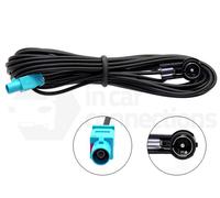 Adattatore Per Antenna Stereo Auto Fakra Maschio A ISO CT27AA123 Estensione 5M
