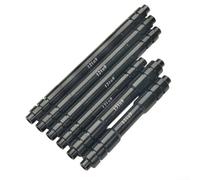 Adattatore per asse passante per bicicletta da 12 mm/15 mm a 9 mm, conversione a sgancio rapido per mozzi da strada MTB e bici da allenamento, in lega di alluminio CNC, nero (100 mm-12 to9 mm)