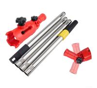 Adattatore per asta di estensione per rullo di vernice, clip porta pennelli regolabile, strumento rotante a 180 gradi con ganascia da 39 mm, morsetto in nylon per rullo, pennello, raschietto, prolunga