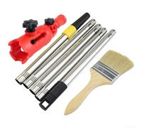 Adattatore per asta di estensione per rullo di vernice, clip porta pennelli regolabile, strumento rotante a 180 gradi con ganascia da 39 mm, morsetto in nylon per rullo, pennello, raschietto, Extender