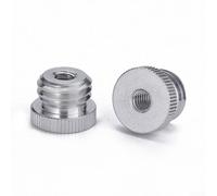 Adattatore per asta microfonica in lega di alluminio, da maschio 5/8" a filettatura femmina da 1/4" per treppiedi e supporti per microfono