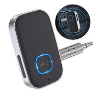 Adattatore per auto, adattatore Bluetooth 5.3 per auto, riduzione del rumore migliorata, adattatore Bluetooth Aux da 3,5 mm, jack ricevitore