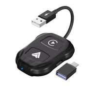 Adattatore per auto, adattatore per convertitore per auto - L'adattatore per auto 2 in 1 converte il cavo in wireless | Controllo wireless automatico plug and play, elettronica portatile per la maggio