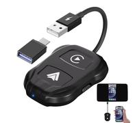 Adattatore per auto, adattatore per convertitore per auto | L'adattatore per auto 2 in 1 converte il cavo in wireless | Controllo wireless plug and play, elettronica portatile per auto per uomini e do