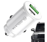 Adattatore per auto - Caricatore rapido USB C, spina di ricarica compatta 3.1a | Dispositivo elettronico per veicoli automobilistici a doppia porta Fornitura di alimentazione, soluzione di ricarica