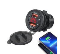 adattatore per auto moto: ricarica rapida USB, alimentazione per telefono per auto, caricatore per veicolo | accessorio multiuso per, camion, motocicli, telefoni cellulari, dispositivi el