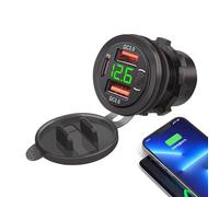 adattatore per auto moto: ricarica rapida USB, alimentazione per telefono per auto, caricatore per veicolo | accessorio multiuso per, camion, motocicli, telefoni cellulari, dispositivi el