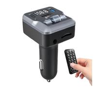 Adattatore per auto wireless, adattatore per auto automobilistiche | Adattatore di musica per trasmettitori radio AUX con telecomando - Caricatore di auto FM Mp3 Player ricevitore audio per laptop