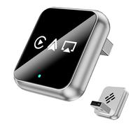 Adattatore Per Auto Wireless - Adattatore Per Display Per Auto Con Presa Mini USB | Sincronizzazione Schermo WiFi Con Controllo Vocale Intelligente | App Musicali Di Navigazione | Compatibile Co