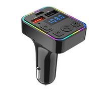 Adattatore per Autoradio - Trasmettitore FM Lettore MP3 senza fili con porta Type-C USB Multidevices Ricevitore MP3 per Streaming Audio Musica Auto Camion Campeggio Auto