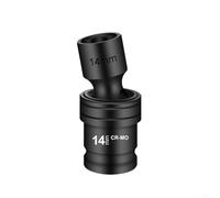 Adattatore per avvitatore a percussione a bussola esagonale da 1/2" con manicotto e interfaccia filettata per viti da 12-22 mm, adatto per vari tipi di chiavi (14 mm)