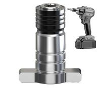 Adattatore Per Avvitatore A Percussione E Trapano A Percussione - Connettore Per Albero In Acciaio Al Carbonio Per Impieghi Gravosi | Strumento Di Conversione A Sgancio Rapido Per Chiave Elettrica, At