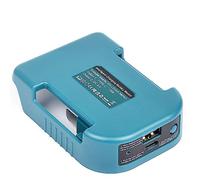 Adattatore per batteria agli ioni di litio Makita da 18 V con caricatore USB-A e caricabatterie di tipo C per batteria al litio Makita 18 V (uscita 5 V 2,1 A)