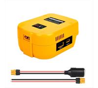 Adattatore per batteria con porta USB/Tipo-C/XT60, convertitore step-down da 18 V a 12 V per auto RC DeWalt Power Wheels da 20 V