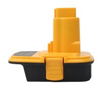 Adattatore per batteria da 20 V a 18 V agli ioni di litio, compatibile con connettore per utensili elettrici Dewalt DM18D, nero e giallo