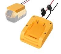 Adattatore per batteria Dewalt da 20 V con interruttore on/off e fusibile da 20 A, compatibile con batterie per utensili elettrici DCB120/DCB122/DCB124/DCB126/DCB127/DCB200-DCB210/DCB230-DCB240