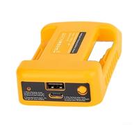 Adattatore per batteria di alimentazione, adattatore per batteria USB da 18 V con porta USB per dispositivi mobili Dewalt (giallo)