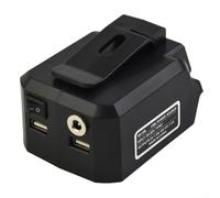 Adattatore per batteria MK18B, convertitore adattatore batteria con scheda di protezione di fascia alta per caricabatterie USB agli ioni di litio da 18 V, connettore di uscita 12 V CC