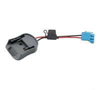 Adattatore per batteria per auto giocattolo per bambini con 30 A per fusibile, per batterie utensili da 18 V 20 V, connettore in plastica ABS per trasformazione fai da te, nero verde (MT-18 V)