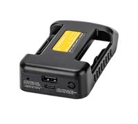 Adattatore per batteria, per Dewalt 18 V, adattatore USB portatile per batteria Dewalt 18 V, convertitore portatile (batterie non incluse) (nero)