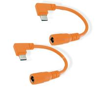 Adattatore per batteria per gilet e giacche riscaldate da 7,4 V/9 V, caricabatterie per giacche e gilet riscaldati ORORO, WASOTO (arancione, 2 pezzi)