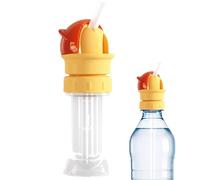 Adattatore per beccuccio per bottiglia, in silicone PP, 11,6 x 5,2 cm, anti-soffocamento, beccuccio topper, tappo dosatore riutilizzabile per liquidi per cucina, olio, aceto, succo, bevande e senza