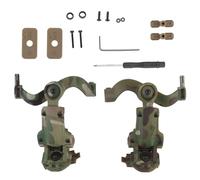 Adattatore per Binario Arc per Casco Rapido, Supporto per Cuffie con Sospensione, Supporto per con Rotazione Multi-Angolo per Tattiche Pickup(Green)