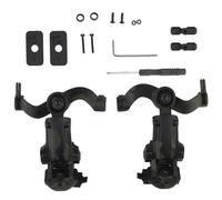 Adattatore per Binario Arc per Casco Rapido, Supporto per Cuffie con Sospensione, Supporto per con Rotazione Multi-Angolo per Tattiche Pickup(Black)