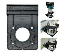 Adattatore per binario di guida per router compatibile con Makita Trimmer DRT50 RT0700 RT001G 40v18v Compatibile con Makita Festool Seghe a immersione