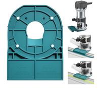 Adattatore per binario di guida per sega a pista compatibile con adattatore per guida Makita compatibile con 18V RT0701C XTR01Z DRT50 RT0700C Adattatore guida bordo