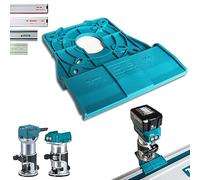 Adattatore per binario guida professionale SLE Engineering per Makita DRT50 / RT0700C / RT0702C / RT0700 per binario guida per router e fresatrice per Makita / Bosch / Festool / Mafell